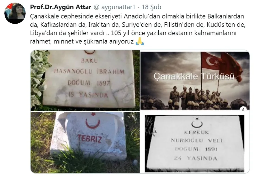 Çanakkale savaşına katılan 3000den fazla Azerbaycanlı şehitlerini rahmetle anıyoruz .